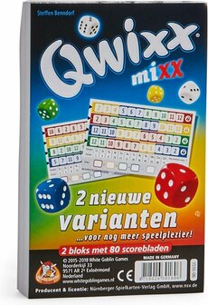 Qwixx mixx scorebloks