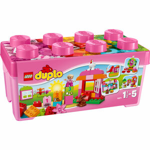 Partij Lego Duplo blokken in een handige opbergbox van 