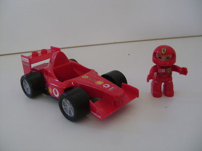 Grote Rode Ferrari Race-auto