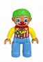 Clown met groene haren en lichtblauwe broek (nieuw model)