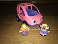 Fisher-Price-Little-People-Roze-auto