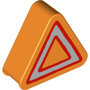 Waarschuwingsbord-Oranje-driehoek