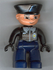 Politieman / agent met zwarte pet (nieuw model)