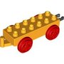 Vlamachtig geel/oranje  wagon (kort model)
