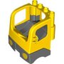 Gele-voorfront-van-de-Betonwagen-cementwagen