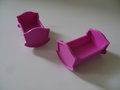 Wieg / babybed (roze)