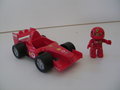 Grote Rode Ferrari Race-auto
