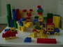 Partij Lego Duplo blokken met toebehoren in een handige opbergemmer / box _7