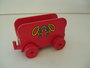 Rode aanhangwagen voor paarden / het circus_7